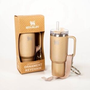 Stanley Gold Ornament Keychain Tumbler